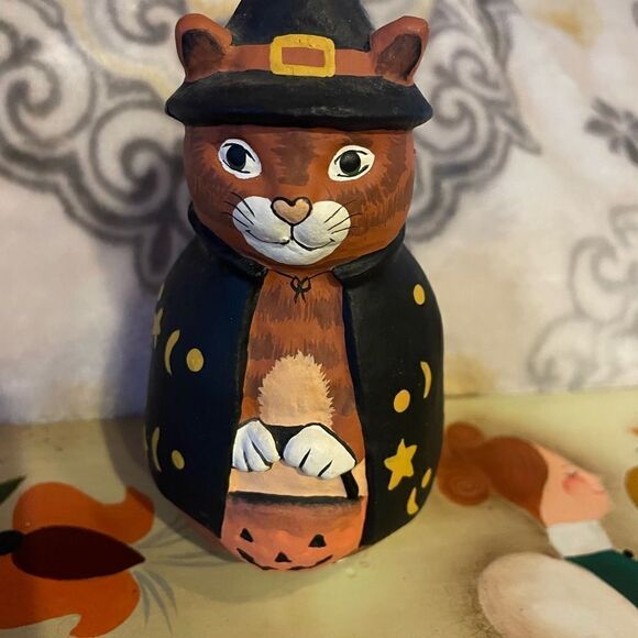 Midwest Pottery Halloween Cat made in the Philippines - Picture 4 of 8